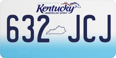 KY license plate 632JCJ