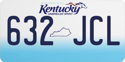 KY license plate 632JCL