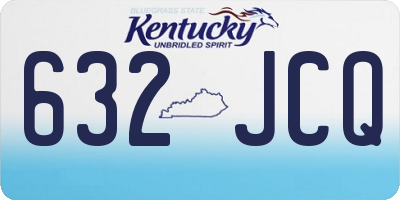 KY license plate 632JCQ