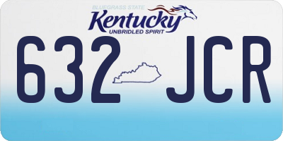 KY license plate 632JCR