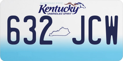 KY license plate 632JCW