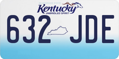 KY license plate 632JDE