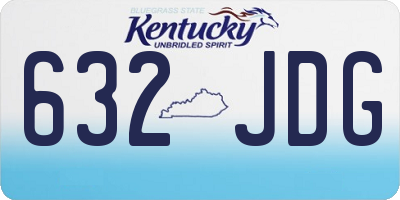 KY license plate 632JDG