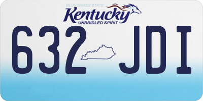 KY license plate 632JDI