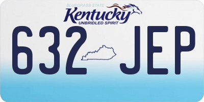 KY license plate 632JEP