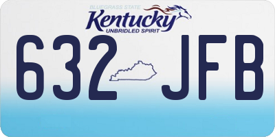 KY license plate 632JFB