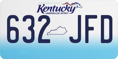 KY license plate 632JFD