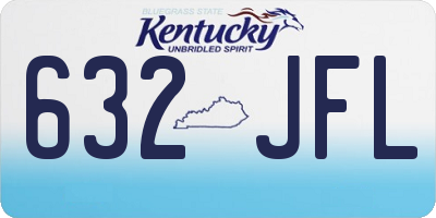 KY license plate 632JFL