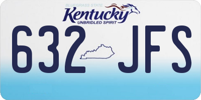 KY license plate 632JFS