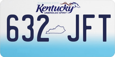 KY license plate 632JFT