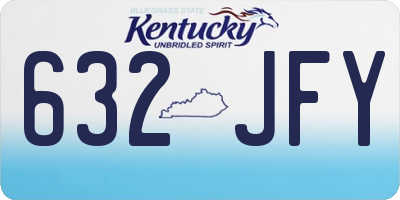KY license plate 632JFY