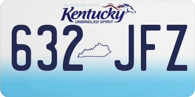 KY license plate 632JFZ