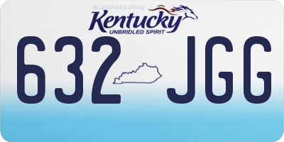 KY license plate 632JGG