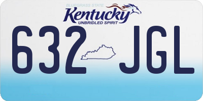 KY license plate 632JGL