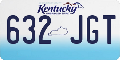 KY license plate 632JGT