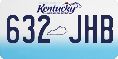 KY license plate 632JHB