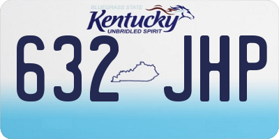 KY license plate 632JHP