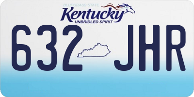 KY license plate 632JHR