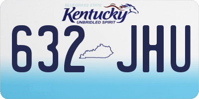 KY license plate 632JHU