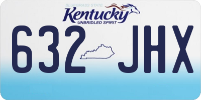 KY license plate 632JHX