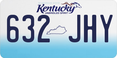 KY license plate 632JHY