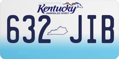 KY license plate 632JIB