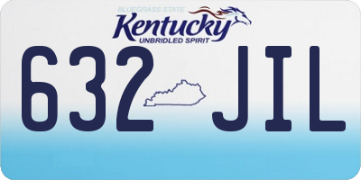KY license plate 632JIL