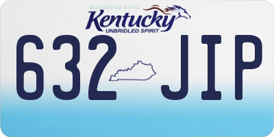 KY license plate 632JIP