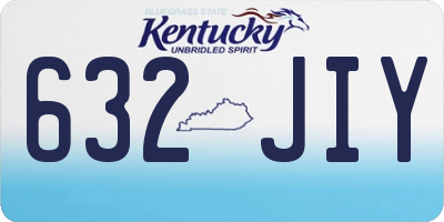 KY license plate 632JIY