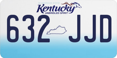 KY license plate 632JJD