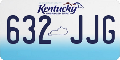 KY license plate 632JJG