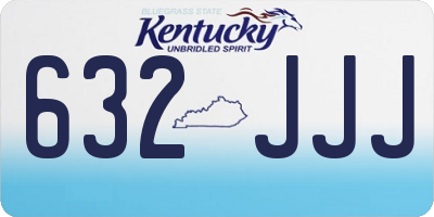 KY license plate 632JJJ
