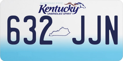 KY license plate 632JJN