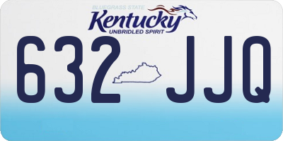 KY license plate 632JJQ