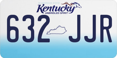 KY license plate 632JJR