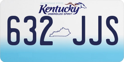 KY license plate 632JJS