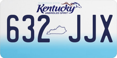 KY license plate 632JJX