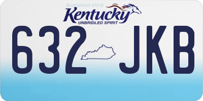 KY license plate 632JKB