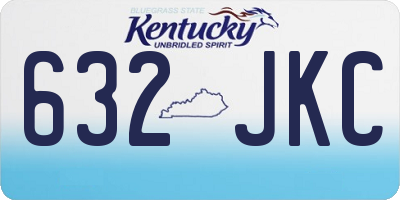 KY license plate 632JKC