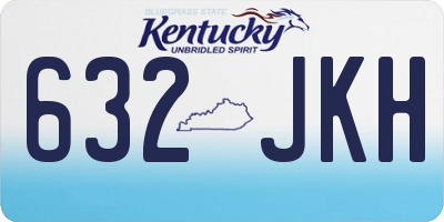KY license plate 632JKH