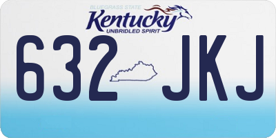 KY license plate 632JKJ