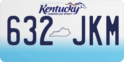 KY license plate 632JKM