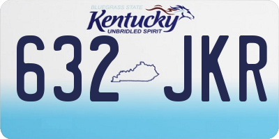 KY license plate 632JKR