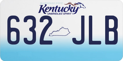 KY license plate 632JLB