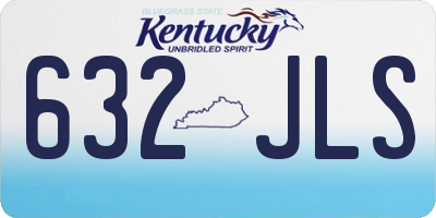 KY license plate 632JLS