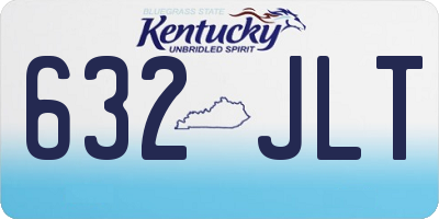 KY license plate 632JLT