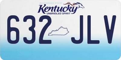 KY license plate 632JLV