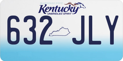 KY license plate 632JLY