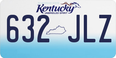KY license plate 632JLZ
