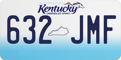 KY license plate 632JMF